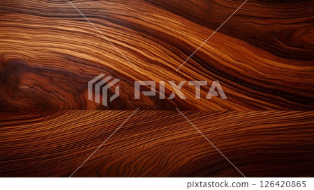 Wood grain background material Walnut wood grain Dark brown Texture AI generated material 126420865