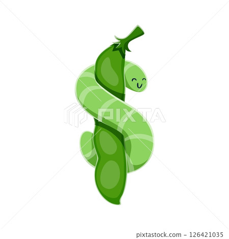 Cartoon farm font for agriculture type and harvest typeface, vector English alphabet. Farm font dollar sign of bean or green pea pod with caterpillar worm for kids funny farming alphabet type 126421035