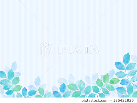 A refreshing illustration background of green and young leaves 126421926