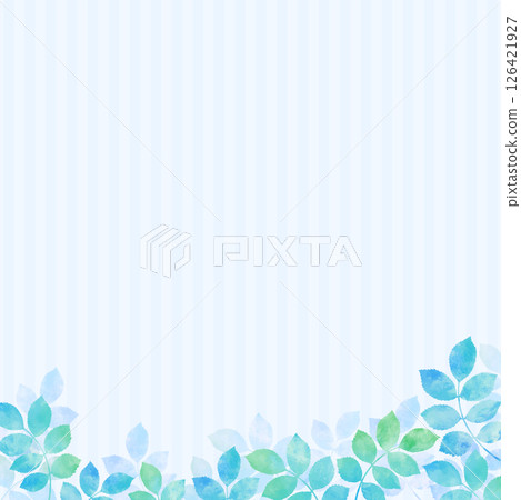 A refreshing illustration background of green and young leaves 126421927