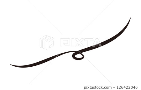 Handwritten style thickness variation vector single speech bubble 10 126422046