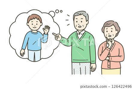 An elderly man with Lewy body dementia sees a child in a vision and an elderly woman is confused by it An elderly man with Lewy body dementia sees a child in a vision and an elderly woman is confused by it 126422496