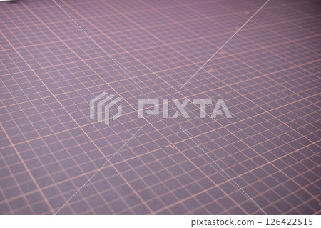 black cutting mat board background with line and scale measure guide pattern for object art design 126422515