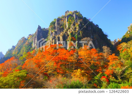 Autumnal Yabakei (Hitome Hakkei, Nakatsu City) 126422603