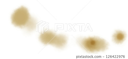 A dark brown garland-like illustration 126422976