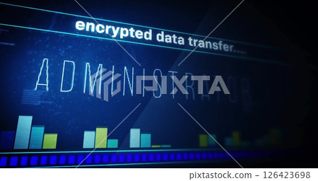 Image of text and data processing over dark background Image of text and data processing over dark background 126423698