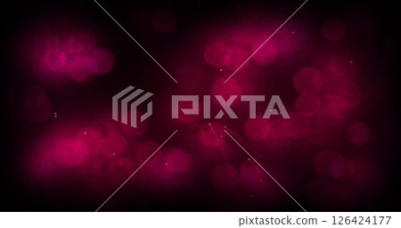 Image of light spots and red shapes on black background 126424177