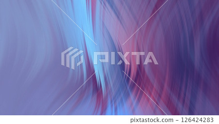 Image of blue shapes moving over blue background 126424283