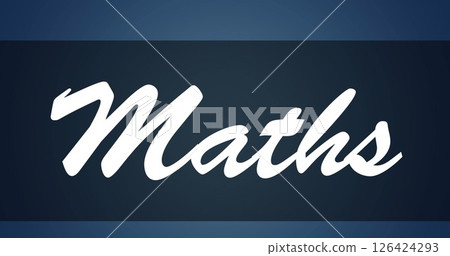 Image of maths text on blue background Image of maths text on blue background 126424293