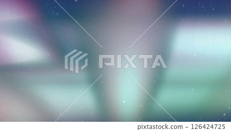 Starry night sky image with aurora borealis effect Starry night sky image with aurora borealis effect 126424725