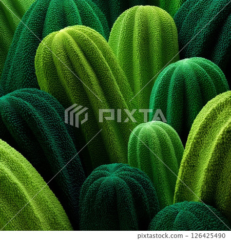 Abstract Green Cactus Texture Background Abstract Green Cactus Texture Background 126425490
