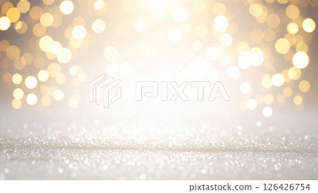 美麗的金色光芒閃耀背景素材 美麗的金色光芒閃耀背景素材 126426754