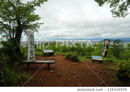 從櫻場、小谷城址展望台眺望（琵琶湖、竹生島） 126426976