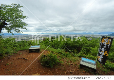 從櫻場遺址、小谷城遺址的瞭望台眺望（竹島、長濱、彥根方向） 126426978