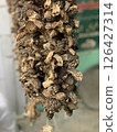 dried mshrooms morchella at the bazar 126427314