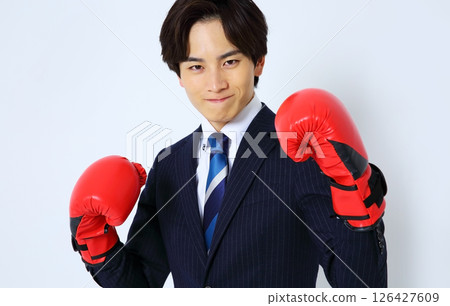 Salaryman boxing image 126427609