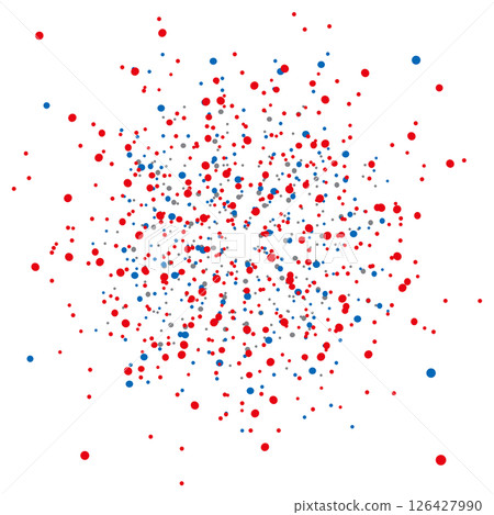 大阪世博會風格藍色和紅色插畫框向量背景21 126427990