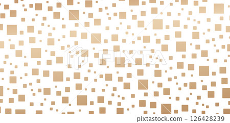 seamless geometric pattern with squares golden colors isolated white backgrounds for Elegant luxury textured wallpapers, backgrounds and page fill, Fashionable modern textile material, creative design 126428239