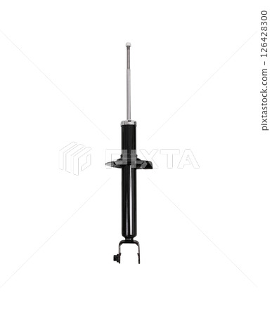 Car Shock Absorber or Suspension Strut isolated on white background include clipping path. 126428300