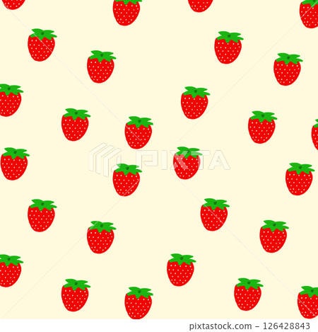 Textured cute strawberry background Textured cute strawberry background 126428843