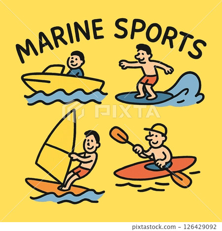 Enjoy summer! Fun marine sports Enjoy summer! Fun marine sports 126429092