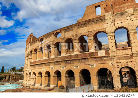 Colosseum or Flavian Amphitheatre in Rome, Italy Colosseum or Flavian Amphitheatre in Rome, Italy 126429274