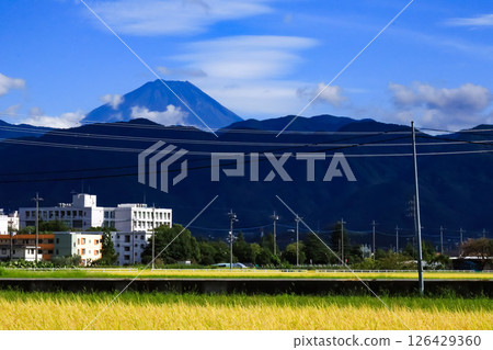Mt. Fuji and the countryside Mt. Fuji and the countryside 126429360