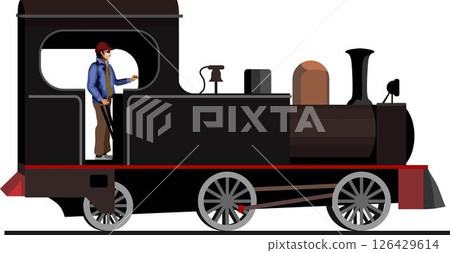 Train Driver Transport Job People Action Train Driver Transport Job People Action 126429614