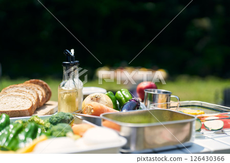 燒烤食物圖 126430366