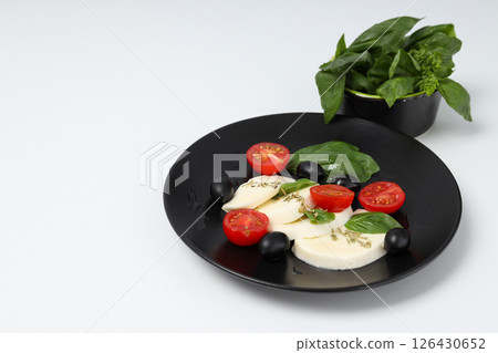 Salad Caprese, concept of tasty and delicious food Salad Caprese, concept of tasty and delicious food 126430652
