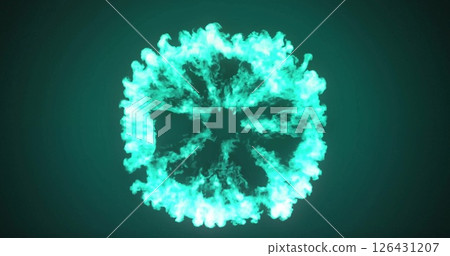 Image of blue powder on black background Image of blue powder on black background 126431207