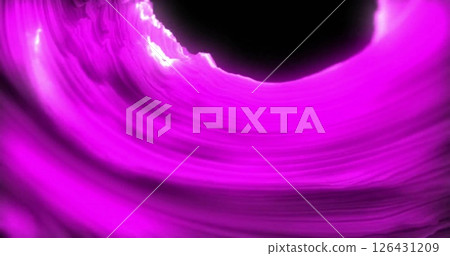 Image of purple shapes moving on black background 126431209