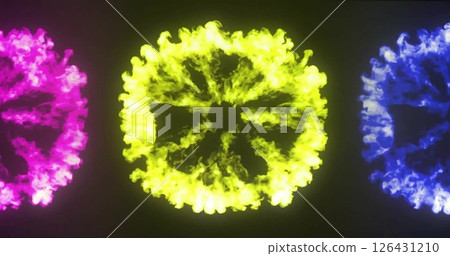 Image of colourful powder on black background Image of colourful powder on black background 126431210