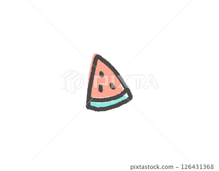 可愛又輕鬆的西瓜圖標 126431368