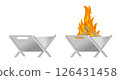 Illustration of a fire pit 126431458