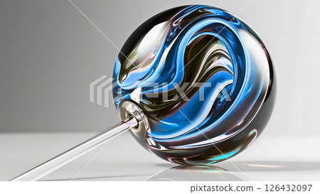 捕獲了一顆看起來像外太空的藍黑色糖果 捕獲了一顆看起來像外太空的藍黑色糖果 126432097