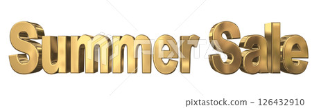 3DCG文字“夏季促銷” 3DCG文字“夏季促銷” 126432910