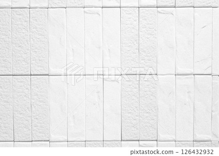 Close up of White Tile pattern Texture Wall for Background. Close up of White Tile pattern Texture Wall for Background. 126432932