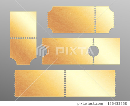 Luxury golden tickets collection 126433368