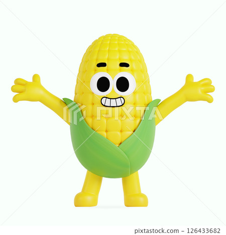 Cute local specialty corn character Cute local specialty corn character 126433682