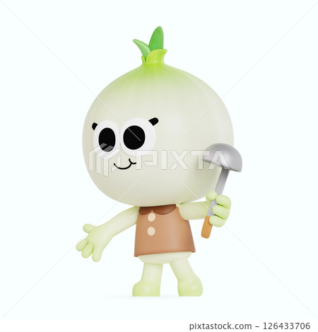 Cute local specialty onion character Cute local specialty onion character 126433706