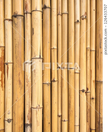 AI 圖片：棕色竹籬笆 126433707