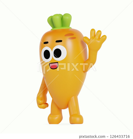 Cute local specialty carrot character Cute local specialty carrot character 126433716