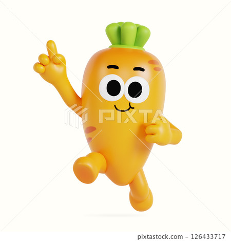 Cute local specialty carrot character Cute local specialty carrot character 126433717