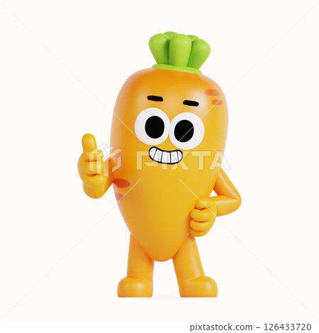 Cute local specialty carrot character Cute local specialty carrot character 126433720