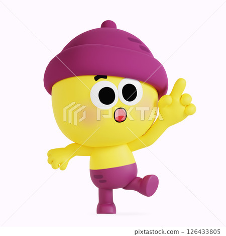 Cute local specialty sweet potato character 126433805