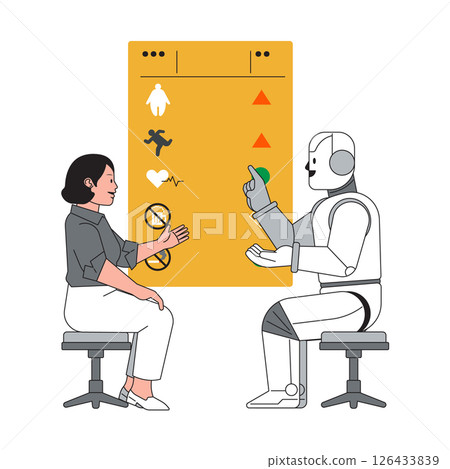 Robot-human interaction during a health assessment demonstration Robot-human interaction during a health assessment demonstration 126433839