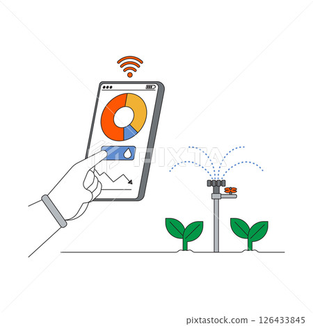 Mobile app for plant monitoring and water management Mobile app for plant monitoring and water management 126433845