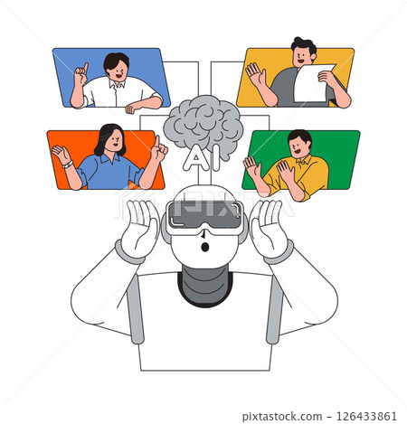 AI technology and human communication AI technology and human communication 126433861