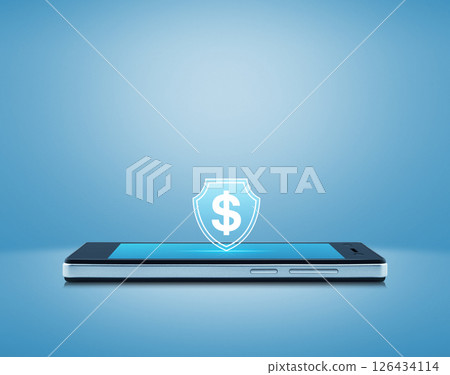 Business money insurance and protection online concept 126434114